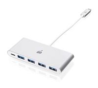 iogear GUH3C4PD USB 3.0 (3.1 Gen 1) Type-C 5000Mbit/s Blanc hub & concentrateur - hubs & concentrateurs (USB 3.0 (3.1 Gen 1) Type-C, USB 3.0 (3.1 Gen 1) Type-A, 5000 Mbit/s, Blanc, Windows 10,Windows 7,Windows 8,Windows 8.1, Mac OS X 10.7 Lion)
