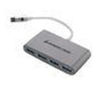 IOGEAR Hub USB C 3.0 4 Ports 5 Gbps Adaptateur, Hub USB multiport Compatible avec iPhone 15 Plus Pro Max MacBook Pro Air 2023 iMac iPad Pro Air Surface Pro Galaxy S24 Steam Deck