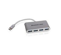 IOGEAR Hub USB C 3.0 4 Ports 5 Gbps Adaptateur, Hub USB multiport Compatible avec iPhone 15 Plus Pro Max MacBook Pro Air 2023 iMac iPad Pro Air Surface Pro Galaxy S24 Steam Deck
