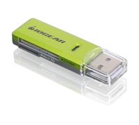 IOGEAR SD/MicroSD/MMC Card Reader/Writer GFR204SD - Lecteur de carte (MMC, SD, RS-MMC, microSD, SDHC, microSDHC, SDXC) - USB 2.0