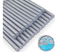 Ioggtser 26 Pièces Bâtons de Cire pour Pistolet à Colle, Tampon de Cire, Invitations (Silver)