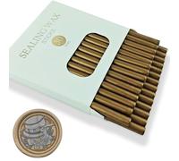 Ioggtser 30 PCS Mini Pistolet à Colle Bâton de Cire d'Étanchéité Pour Tampon, Invitations de Mariage, Cartes (Brown)