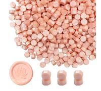 Ioggtser 500 PCS Perles de Cire à Sceller Pour Tampons et Fabrication de Sceaux - Fêtes (Rose Nacré)