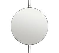 IOI Miroir Mural Rond Noir/Laiton Ø80 cm