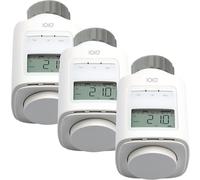 IOIO HT 2000/23 Lot de 3 thermostats de chauffage électroniques | Économisez jusqu'à 30 % sur les coûts de chauffage | Installation facile | Programmable individuellement | Thermostat de radiateur |