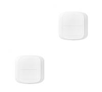 IOIUSKKU 2 Ensemble de Tuya WiFi Télécommande - Commutateur Intelligent pour Une Utilisation Facile Commutateur sans Fil Bouton-Poussoir Scène Commutateur Bouton-Poussoir Wi-FI, WiFi 2Ensemble
