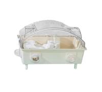 IOIUSKKU Cage à Hamster Respirante avec Couvercle Transparent permettant Une Ventilation optimale et favorisant l'interaction. Grande Cage à Hamster Portable en Acrylique, Beige, 45 x 28 x 30 cm