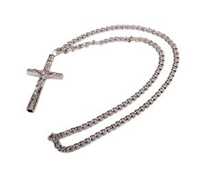 IOIUSKKU Ce collier porte-clés en forme de avec croix distinctive et | Jésus orné d'une inscription divine ajoute une touche spirituelle à l'accessoire.