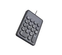 IOIUSKKU Clavier numérique de comptabilité financière à 18 Touches, Interface Filaire USB, Facile à Transporter pour Les Professionnels Actifs, 269 Touches Noires, 13.6 x 9.2 cm