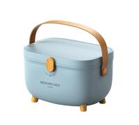 IOIUSKKU Coffre de Rangement classifié pour étudiants en résidence,Bleu | avec lave-biberons et grande capacité pour les besoins quotidiens. Compatible avec les coffres.