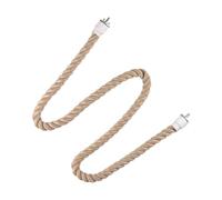 IOIUSKKU Corde à Grimper pour perruches : Un Jouet Qui stimule Le Jeu et Que Les perroquets adoreront. Facile à Installer dans la Cage. La Corde Grimper Peut accroître, Couleur Bois, M