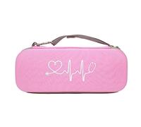 IOIUSKKU Étui pour stéthoscope étanche à l'humidité rectangulaire fermeture éclair couleur unie poignée de levage anti-rayures marteau sac de rangement, Rose