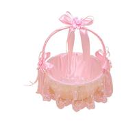 IOIUSKKU Jolis paniers de fleurs de mariée avec distribution détaillée de | et de pétales pendant les cérémonies, pétales de fleurs, paniers de en dentelle féerique pour fête de fille
