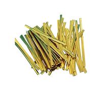 IOIUSKKU Lot de 100 attaches torsadées en fil métallique pour cadeaux de fête, sachet de scellage de biscuits, 6 cm, 8cm