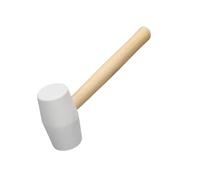 IOIUSKKU Maillet en caoutchouc blanc, léger et performant, idéal pour les travaux de précision et la pose facile de carrelage. Tête maillet en caoutchouc pour le travail du, 250 g