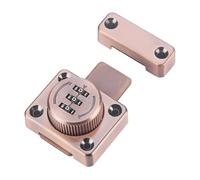 IOIUSKKU Serrure mécanique à loquet rotatif, robuste et durable, pour portes à combinaison, facile utiliser. Serrures de classeurs combinaison sans clé, rose, 5.2 x 4.2 cm