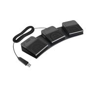 IOIUSKKU Solution de contrôle Efficace par pédale USB programmable à 3 Touches, conçue pour la Transcription, Le Jeu et Le contrôle des Jeux PC, Noir, 34 x 11.5 x 4.3 cm