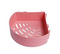 IOIUSKKU Support de Douche de Salle de Bain - Solution de Stockage Durable pour l'organisation de l'espace Support de Douche élégant en PP Organisateur de Douche antirouille, Rond Rose
