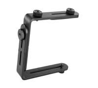 IOIUSKKU Support Double Flash pour Appareil Photo avec Patin en Caoutchouc, Support de Griffe Porte-Accessoires en Forme de L, très Stable et Durable, Adaptateur d'extension Base Froide