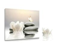 IOIUSKKU Tableaux pour la décoration murale de salle de bain, art zen sur | encadrée, art mural pour les salles de yoga, création d'une atmosphère relaxante dans n'importe quel espace