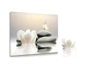 IOIUSKKU Tableaux pour la décoration murale de salle de bain, art zen sur | encadrée, art mural pour les salles de yoga, création d'une atmosphère relaxante dans n'importe quel espace