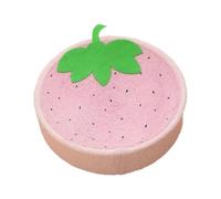 IOIUSKKU Tapis à griffer Rond en sisal pour Chat : Offre Un Espace généreux pour Que Les Chats puissent s'étirer Tout en s'amusant. Jouet pour griffoir, Fraise, 40 x 10 cm