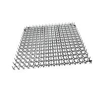 IOIUSKKU Tapis de pour meubles avec picots en PP pour dissuader les chats indésirables - Accessoire de tapis anti-chats - Plantes noires - Bandes