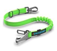 IOKHEIRA Ceinture Chien Voiture, Ceinture sécurité Chien avec Système d'absorption d'énergie, Harnais Voiture Chien adaptée à la Prise de siège de Voiture, Latch et ISOFIX