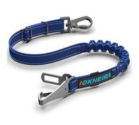 IOKHEIRA Ceinture Chien Voiture, Ceinture sécurité Chien avec Système d'absorption d'énergie, Harnais Voiture Chien adaptée à la Prise de siège de Voiture, Latch et ISOFIX