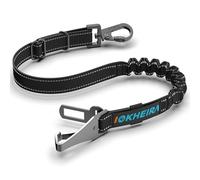 IOKHEIRA ceinture sécurité chien avec Système d'absorption d'énergie, harnais chien adaptée à la prise de siège de voiture, LATCH et ISOFIX