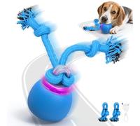 IOKHEIRA Produits de loisirs interactifs pour chiens - Balles électriques rechargeables pour chien avec fonction réveil tactile et rire, parfaites pour le plaisir de jouer en intérieur et en extérieur