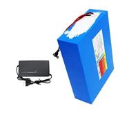IOLKHFK Batterie Lithium 72 V 30 Ah/50 Ah, Moteur Haute Puissance 3500 W, for Moto, Tricycle, Scooter électrique, avec Carte de Protection BMS et Chargeur Inclus.(72V 30000mAH (XT60-DC))