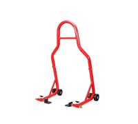 IOLKHFK Support de Roue arrière de Moto, Ensemble Complet Noir/Rouge, Support de Roue, Cadre de Support de Talon Automatique, Outil de réparation de pneus, Outil de Levage de Moto(Red Set)
