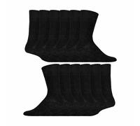 IOMI - 12 Paires Chaussettes Homme Diabétiques | Coton Sans Élastique