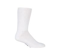 IOMI - 3 paires chaussettes diabetique confortables sans élastique en noir et blanc en 4 tailles (46-50 eur, Blanc)