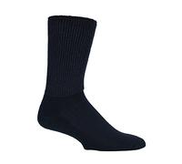 IOMI - 3 paires chaussettes diabetique confortables sans élastique en noir et blanc en 4 tailles (46-50 eur, Noir)
