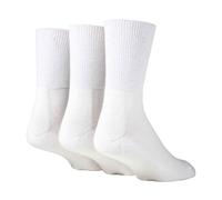 IOMI - 3 Paires Homme et Femme Bambou Diabetiques Chaussettes sans Elastiques