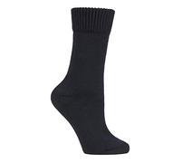 IOMI - Homme et Femme Chaudes Chaussettes Thermiques Larges pour Oedeme et Diabetiques (46-50 EU, Noir)