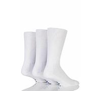 IOMI Mens 3 paires Footnurse Grip Doux Diabetic Socks blanc 9-11 Mens