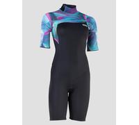 Ion Amaze Core 2/2 Mm Woman Short Sleeve Back Zip Shorty Multicolore S Femme