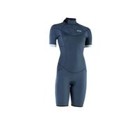 Ion Element 2/2 Mm Woman Short Sleeve Back Zip Shorty Bleu L Femme