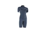 ION - Element 2/2 Shorty SS Back Zip - Combinaison de surf femme Steel Blue - M