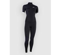 Ion Element 3/2 Mm Woman Short Sleeve Back Zip Neoprene Suit Noir XS Femme
