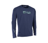 Ion Gridxkn Scrub Select Long Sleeve Enduro Jersey Bleu M Homme