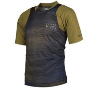 Maillot manches courtes ion bike jersey scrub ss noir marron