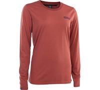 Ion - Maillot à manches longues de VTT - Bike Jersey S_Logo LS Dr Wo Spicy Red pour Femme en Coton - Taille L - Rouge Rouge L