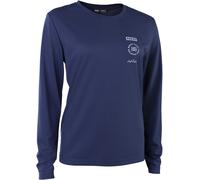 Ion - Maillot de VTT léger et respirant - Bike Jersey S_Ionic LS DR W Midnight pour Femme en Coton - Taille M - Bleu Bleu M