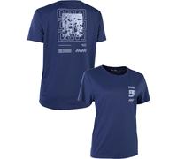 Ion - Maillot de VTT léger et respirant - Bike Jersey S_Ionic SS DR W Midnight pour Femme en Coton - Taille M - Bleu Bleu M