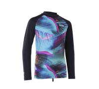 ION - Rashguard Capture LS girls - Lycra enfant Tropical Palm Glitch - Taille de l'enfant 128 cm