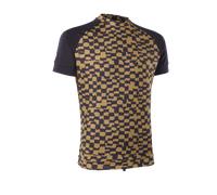 ION - Rashguard Maze SS - Lycra homme Checkered Gold - M